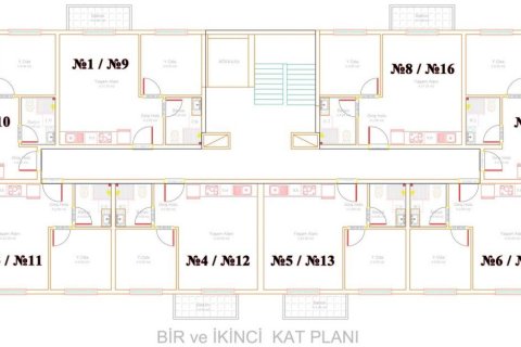 Leilighet  i Alanya, Antalya, Tyrkia Nr. 227933 - 16