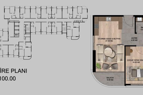 Wohnung  in Tarsus, Mersin, Türkei Nr. 227927 - 30