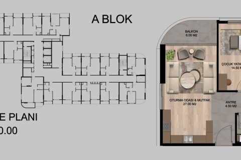 Wohnung  in Tarsus, Mersin, Türkei Nr. 227927 - 22