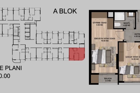 Wohnung  in Tarsus, Mersin, Türkei Nr. 227927 - 24