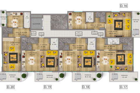 Lägenhet  i Alanya, Antalya, Turkiet Nr. 215255 - 30