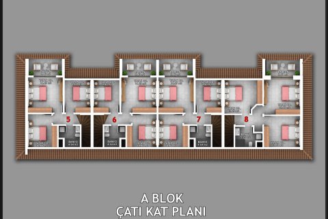 2+1 Leilighet  i Fethiye, Mugla, Tyrkia Nr. 212972 - 10