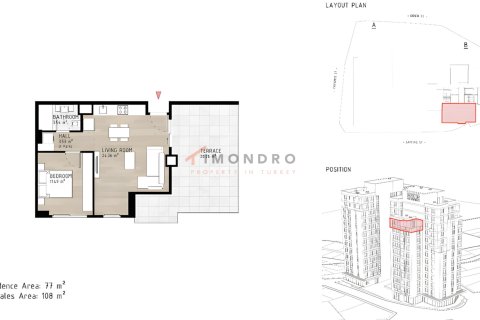 2+1 Leilighet i Kâğıthane, Istanbul, Tyrkia Nr. 212364 - 17