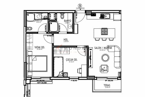 Apartment for sale  in Aksu, Antalya, Turkey, 1 bedroom, 53m2, No. 206721 – photo 15