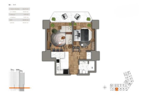 2+1 Wohnung  in Sariyer, Istanbul, Türkei Nr. 221721 - 30