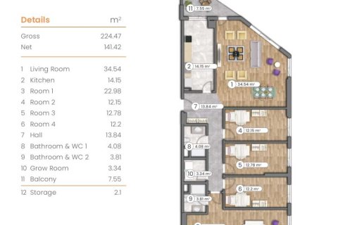 4+1 Lägenhet i Istanbul, istanbul, Turkiet Nr. 233982 - 12