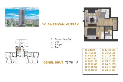Daire 1+1 Esenyurt, İstanbul, Türkiye №228559 - 15