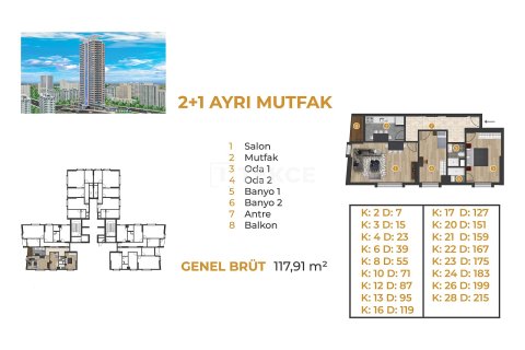 Daire 1+1 Esenyurt, İstanbul, Türkiye №228559 - 17