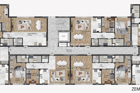 2+1 Leilighet  i Kusadasi, Aydin, Tyrkia Nr. 228557 - 26
