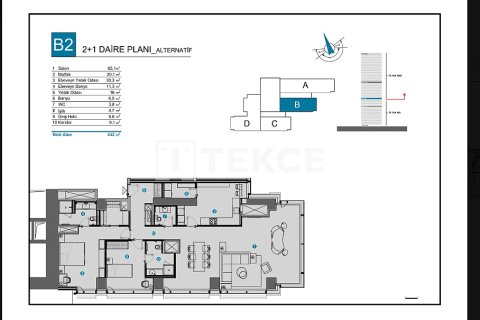 Apartment for sale in Istanbul, Turkey, 2 bedrooms, 210m2, No. 237794 – photo 18