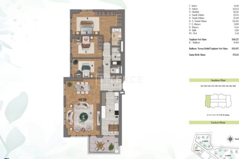 2+1 Lejlighed i Istanbul, Tyrkiet Nr. 226279 - 27