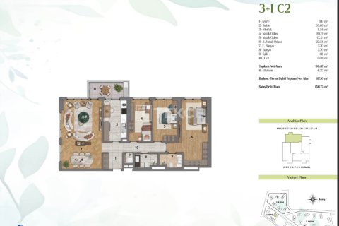 3+1 Lejlighed i Istanbul, Tyrkiet Nr. 226280 - 25