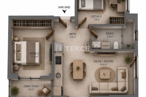 3+1 Wohnung in Antalya, Türkei Nr. 227637 - 15