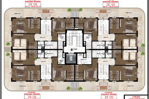 Продажа квартиры в Аланье, Анталье, Турция 2+1, 70м2, №227640 – фото 28