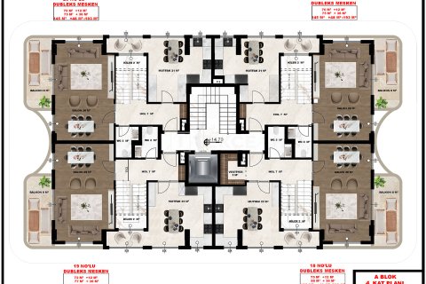 Продажа квартиры в Аланье, Анталье, Турция 2+1, 70м2, №227640 – фото 27