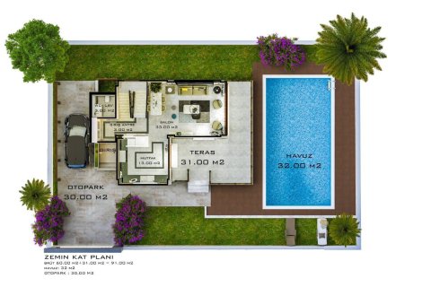 Продажа виллы в Серике, Анталье, Турция 3+1, 160м2, №237547 – фото 21