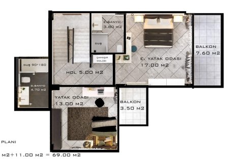 Продажа виллы в Серике, Анталье, Турция 3+1, 160м2, №237547 – фото 20