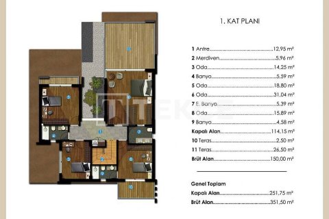 Villa for sale  in Izmir, Turkey, 5 bedrooms, 350m2, No. 215184 – photo 26