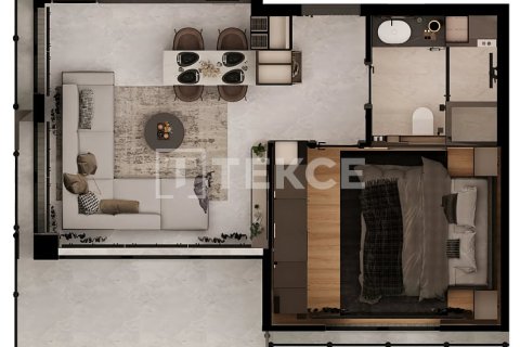 1+1 Wohnung in Mersin, Türkei Nr. 237982 - 17