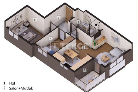 2+1 Wohnung in Antalya, Türkei Nr. 237979 - 12