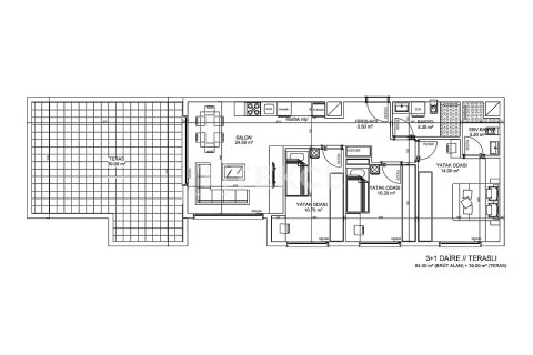 Продажа квартиры  в Аксу, Анталье, Турция 3+1, 84м2, №221830 – фото 20