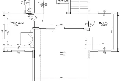 آپارتمان در  Alanya ، ترکیه 4 خوابه ، 719 متر مربع.  شماره 223519 - 20