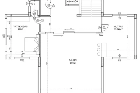 آپارتمان در  Alanya ، ترکیه 4 خوابه ، 719 متر مربع.  شماره 223519 - 21