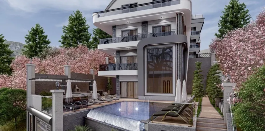 آپارتمان در  Alanya ، ترکیه 4 خوابه ، 1000 متر مربع.  شماره 223518