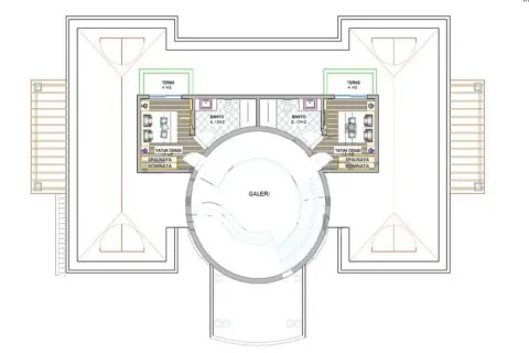 آپارتمان در  Aegean Region ، ترکیه 4 خوابه ، 650 متر مربع.  شماره 223521 - 14