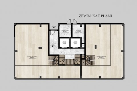 1+1 Lägenhet  i Alanya, Antalya, Turkiet Nr. 91606 - 5