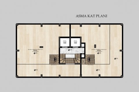 1+1 Lägenhet  i Alanya, Antalya, Turkiet Nr. 91606 - 4