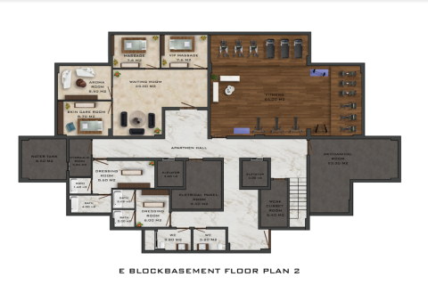 1+1 Lejlighed  i Mahmutlar, Antalya, Tyrkiet Nr. 34206 - 24