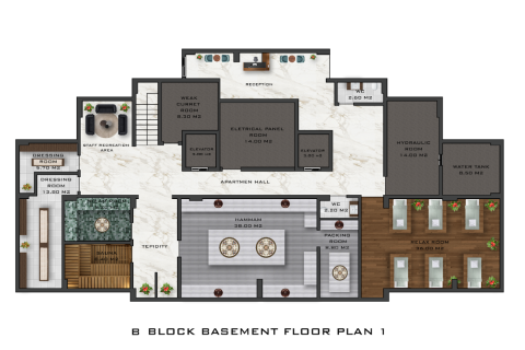 1+1 Lejlighed  i Mahmutlar, Antalya, Tyrkiet Nr. 34206 - 23