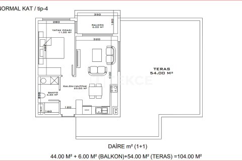 Продажа квартиры  в Аксу, Анталье, Турция 1+1, 144м2, №100702 – фото 26