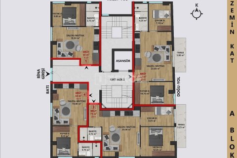 Продажа квартиры в Анталье, Турция 2+1, 90м2, №219950 – фото 14