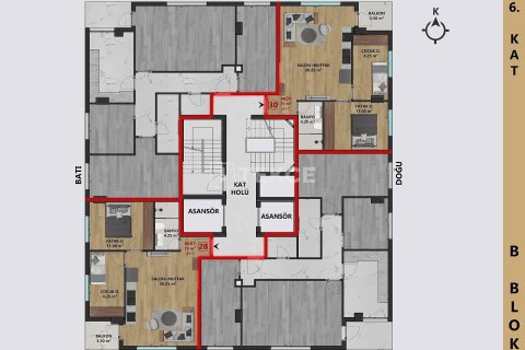 Продажа квартиры в Анталье, Турция 2+1, 90м2, №219950 – фото 6