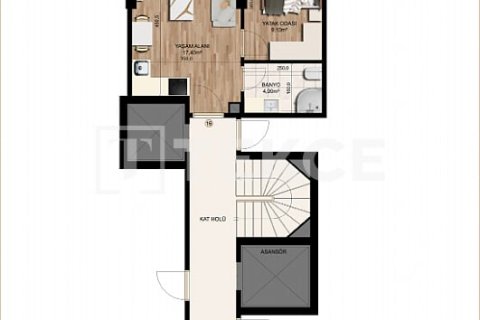 2+1 Penthouse  i Istanbul, Tyrkiet Nr. 212749 - 5