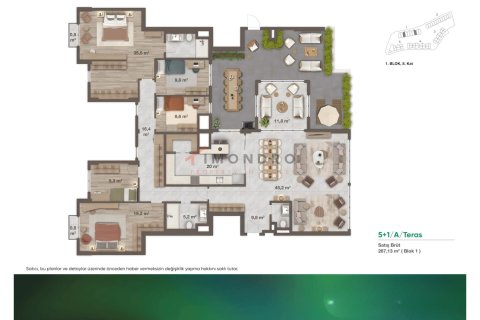 Продажа квартиры  в Умрание, Стамбуле, Турция 4+1, 164м2, №212813 – фото 19