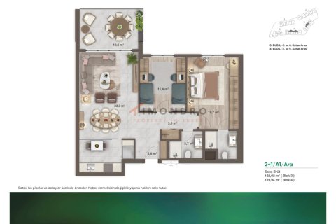 Продажа квартиры  в Умрание, Стамбуле, Турция 4+1, 164м2, №212813 – фото 9