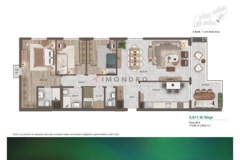 Продажа квартиры  в Умрание, Стамбуле, Турция 2+1, 96м2, №212811 – фото 14