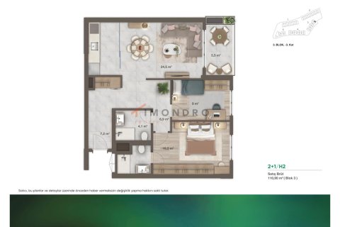 3+1 Lägenhet  i Umraniye, Istanbul, istanbul, Turkiet Nr. 212812 - 10