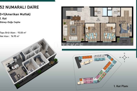 Продажа квартиры в Аксу, Анталье, Турция 3+1, 110м2, №107335 – фото 21