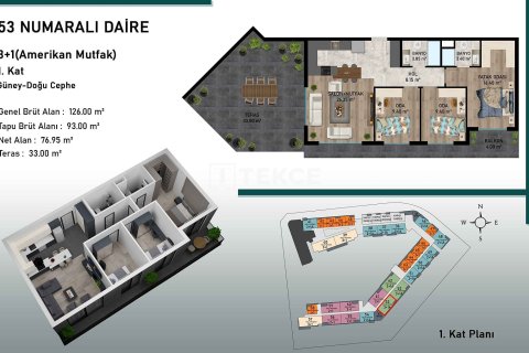 Продажа квартиры в Аксу, Анталье, Турция 2+1, 65м2, №107333 – фото 22