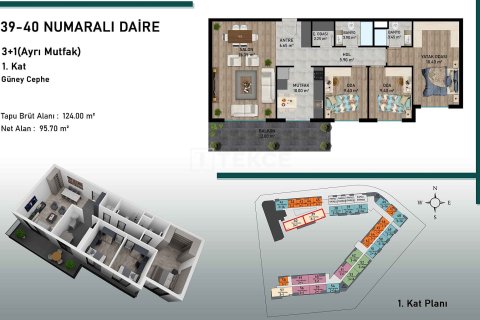 Продажа квартиры  в Аксу, Анталье, Турция 4+1, 162м2, №107336 – фото 19