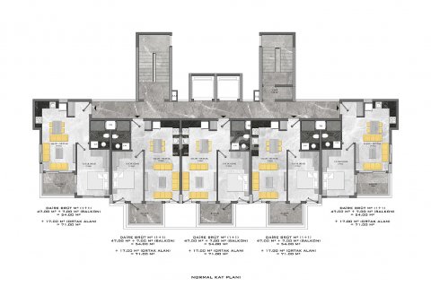 2+1 Lägenhet  i Alanya, Antalya, Turkiet Nr. 72901 - 30
