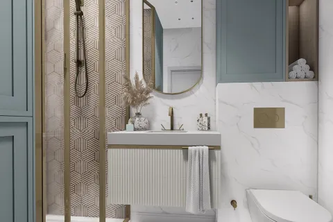 آپارتمان در  Alanya ، ترکیه 1 خوابه ، 52 متر مربع.  شماره 223686 - 13