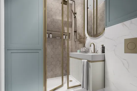 آپارتمان در  Alanya ، ترکیه 1 خوابه ، 52 متر مربع.  شماره 223686 - 3