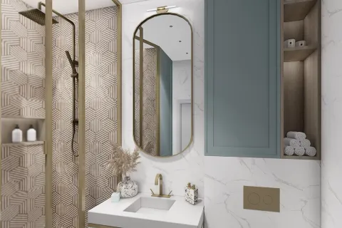 آپارتمان در  Alanya ، ترکیه 1 خوابه ، 52 متر مربع.  شماره 223686 - 15