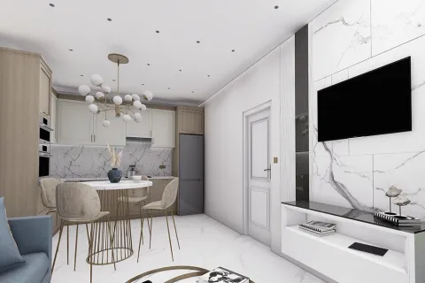 آپارتمان در  Alanya ، ترکیه 1 خوابه ، 52 متر مربع.  شماره 223686 - 4