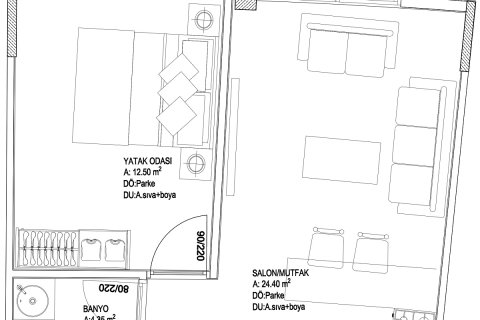 Wohnung  in Mugla, Türkei Nr. 224224 - 4